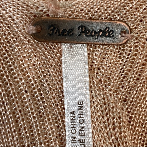 Free People Pluto Wrap Sweater In Rose Wine Combo Size XS Style #OB1191065 - Picture 12 of 16